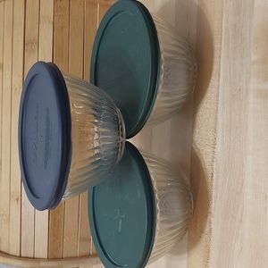 Vintage Pyrex 7401 Ribbed Bowls